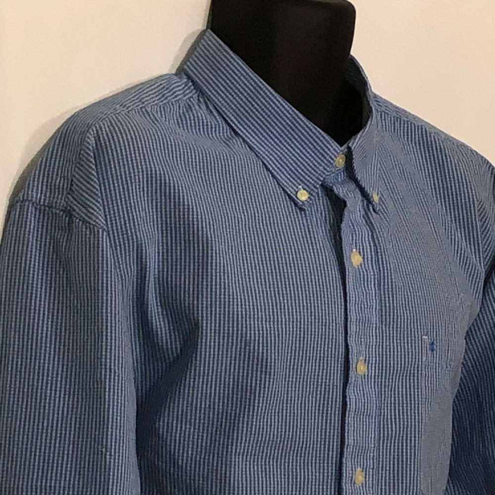 IZOD button down collar office dress shirt - Picture 6 of 8